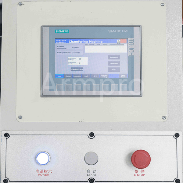 double head chamfering machine