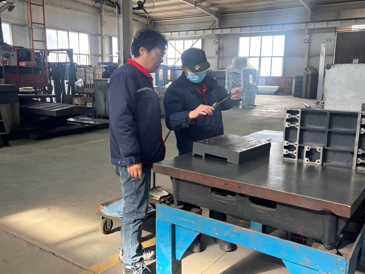Quality Control: 3 Key Strategies To Reduce Tube Processing Scrap Rates Internal factory inspection and pre-delivery testing of a robotic gear processing unit.