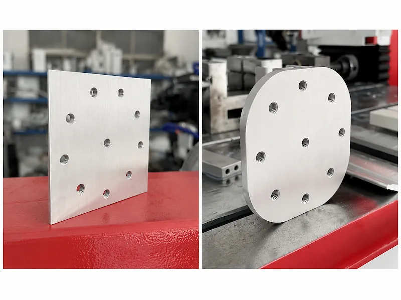 solar-equipment-component-drilling-before-after
